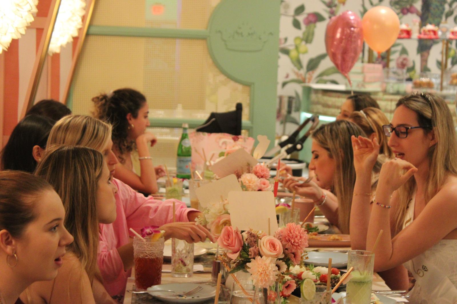 Floral brunch table